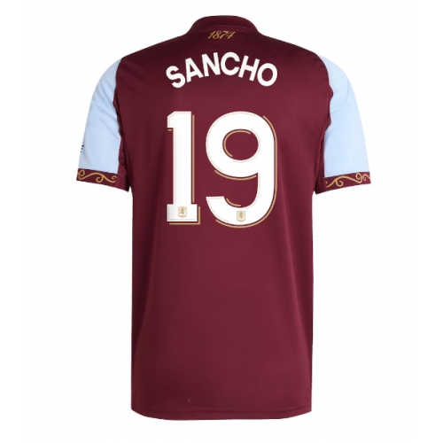 Billige Fotballdrakt Aston Villa Jadon Sancho #19 Replika Hjemmedrakt 2025-26 Kortermet Billige Fotballdrakt Aston Villa Jadon Sancho #19 Replika Hjemmedrakt 2025-26 Kortermet
